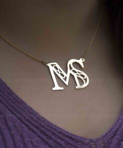 گردنبند حروف MS